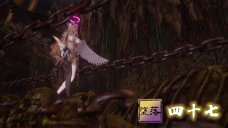 [中文][新漫][3D]堕落01-47+巫毒蒂法+設定[黑丝] 