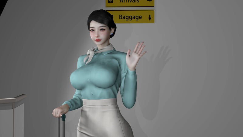 [中文][新漫][3D]空中乘务员01-03[黑丝] 