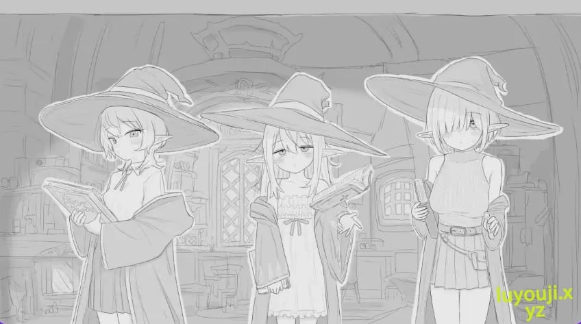 【PC/汉化/互动/SLG游戏/970M】与隐居魔女的30天 （隠居魔女との30日間）正式版+互动SLG游戏+970M