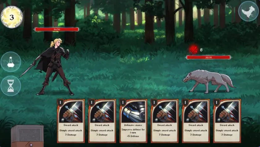 【PC/官中/卡牌肉鸽/SLG游戏/6.0G】 猎魔人物语（Knightly Passions）Ver1.81f 官中步兵版+DLCs+卡牌肉鸽SLG游戏+6.0G