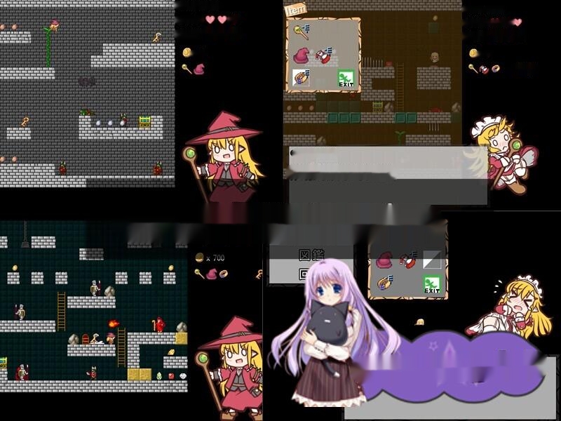 [动作ACT/异种X/PC] 魔法使いマイモと財宝の迷宮 日文版 100M