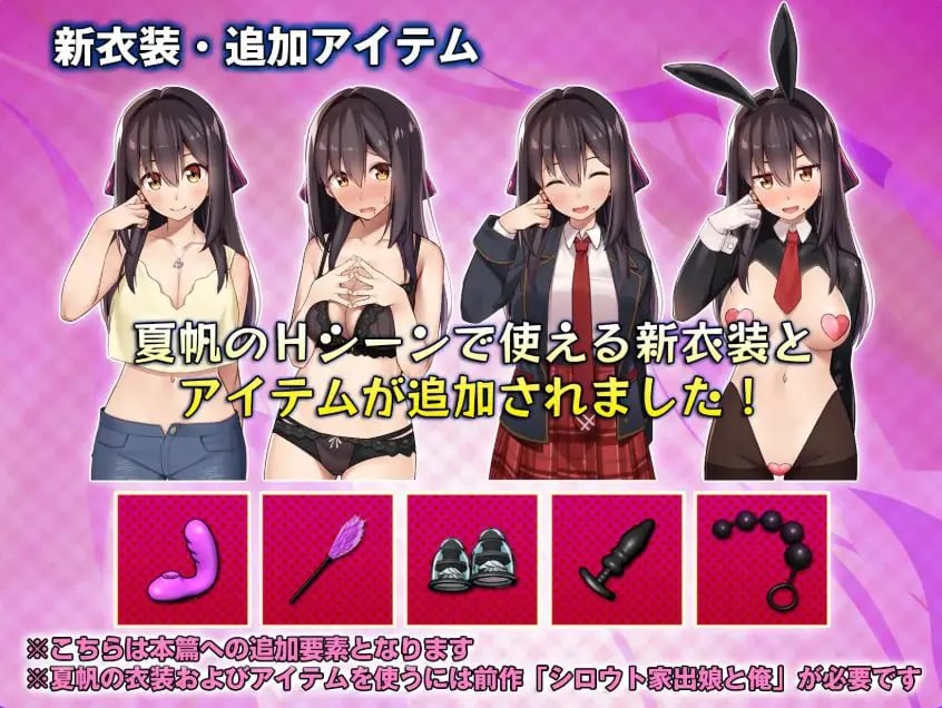 【PC/生肉/爆款/SLG游戏/1.40G】 外行离家少女与我 甜蜜时光 （シロウト家出娘と俺 Sweet Days） Ver1.04upd1 生肉版+爆款SLG游戏+1.40G